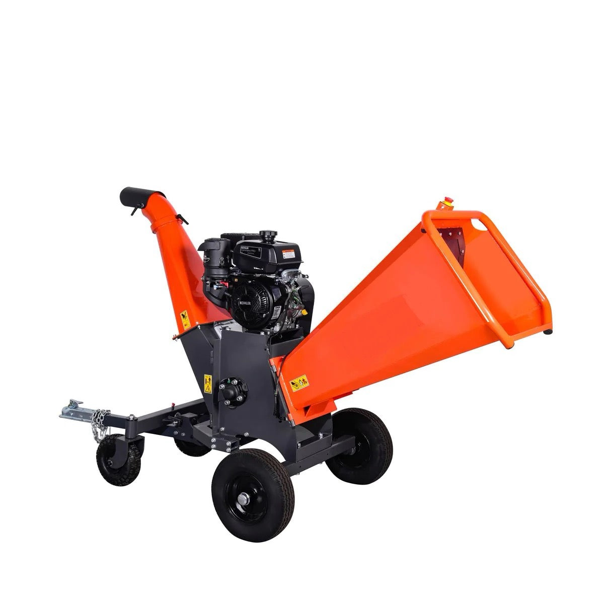 New Premium 6" Wood Chipper Powered by Kohler 14 HP Command Pro Series, ATV Tow-Behind