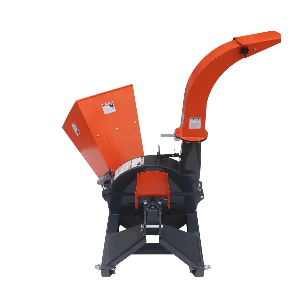 New Premium Sub Compact 3-Point Wood Chipper, 4" Chipping Capacity, Category 1 Hookup, 30-50 HP Tractor