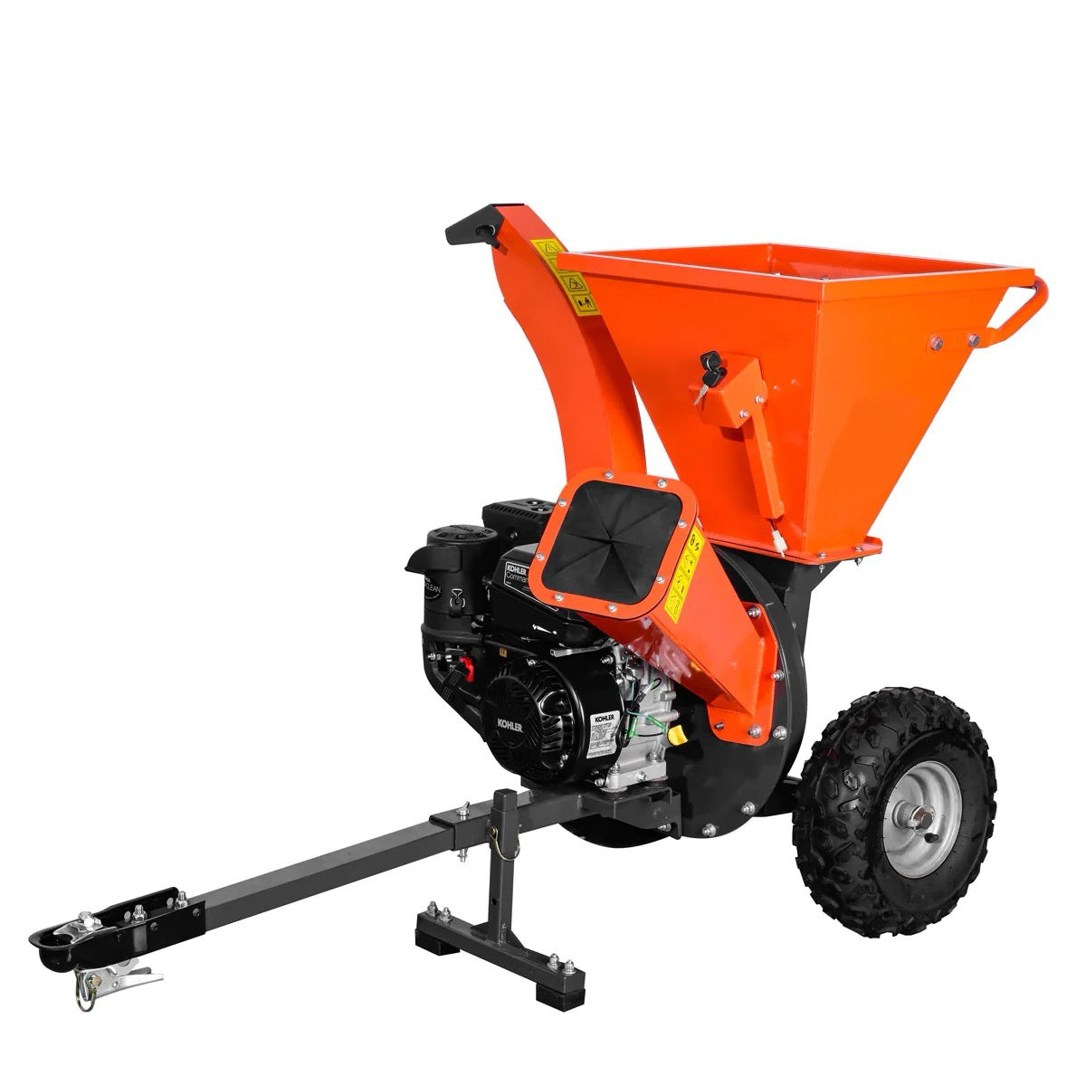 New Premium 3-in-1 3” Wood Chipper, Shredder & Vacuum, ATV Tow-Behind, 7 HP Kohler Engine, 6" Suction Port