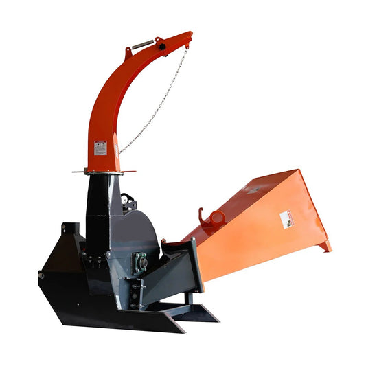New Premium Compact 3-Point Wood Chipper, 6" Chipping Capacity, Category 1 Hookup, 30-75 HP Tractor