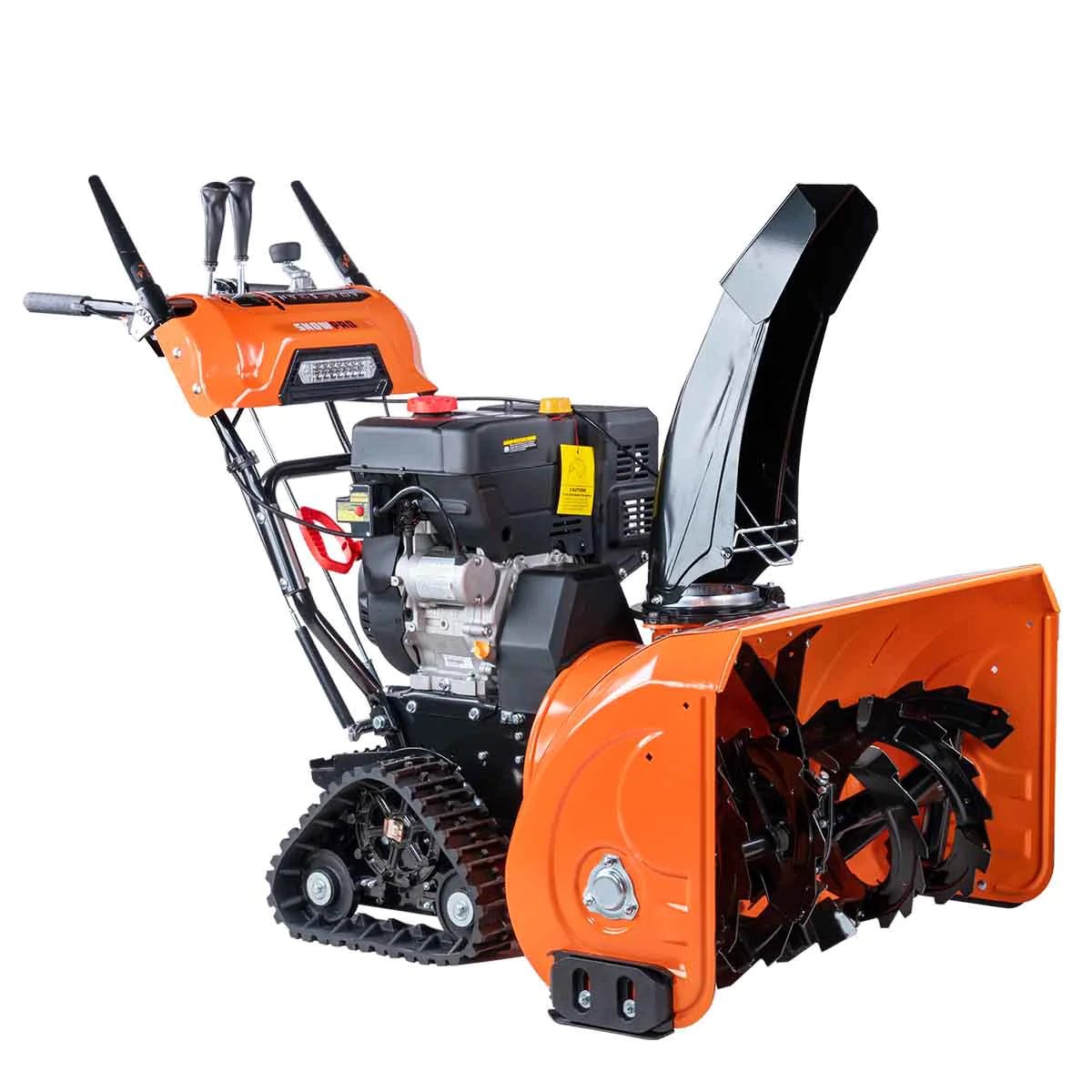 New Premium 34” Self-Propelled Gas-Powered Snow Blower, Dual-Stage, Rubber Track, Heated Hand Grips, Electric Start, 21” Intake Height