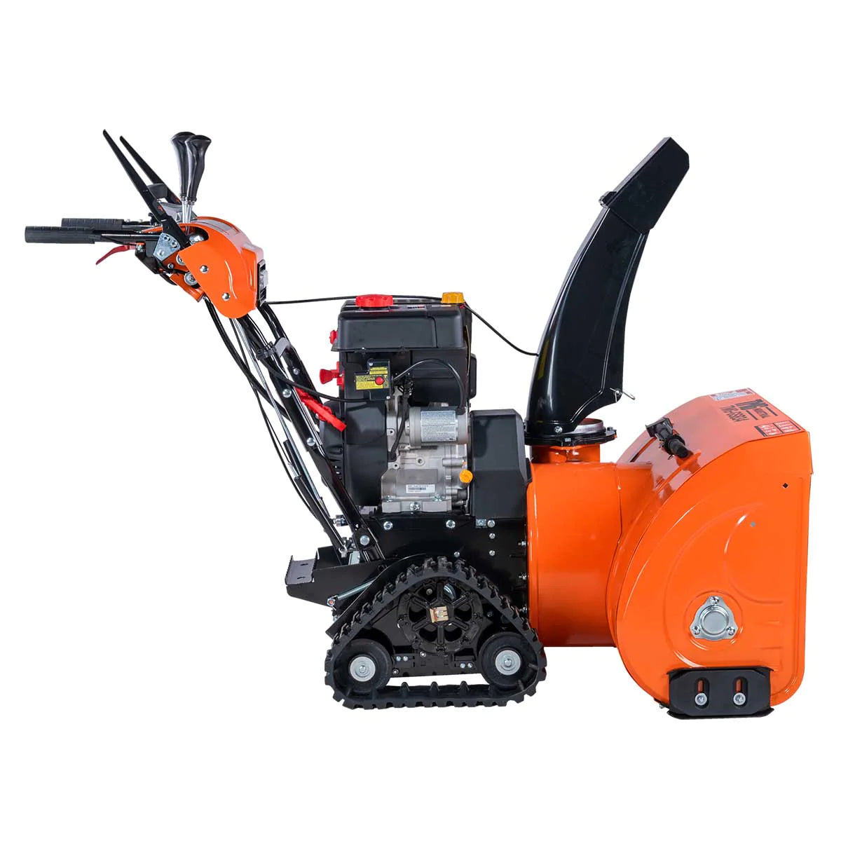 New Premium 34” Self-Propelled Gas-Powered Snow Blower, Dual-Stage, Rubber Track, Heated Hand Grips, Electric Start, 21” Intake Height