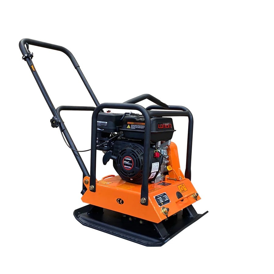 New Premium Vibratory Plate Compactor / Tamper, 3400 lb Compact Capacity, 6.5 HP Loncin Engine