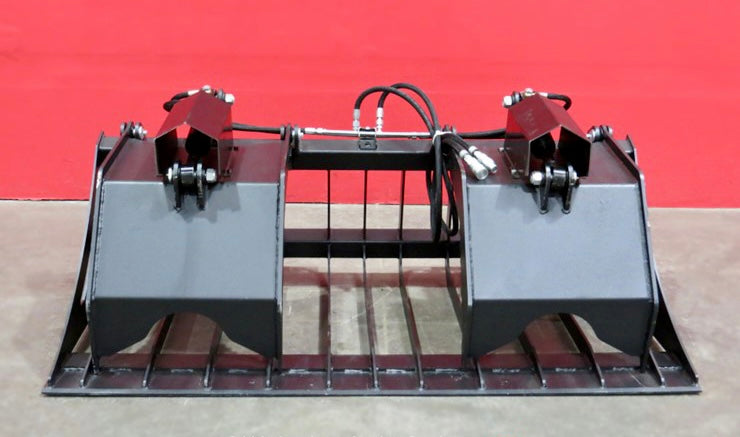 New 72" Dual-Cylinder Rock Grapple Bucket