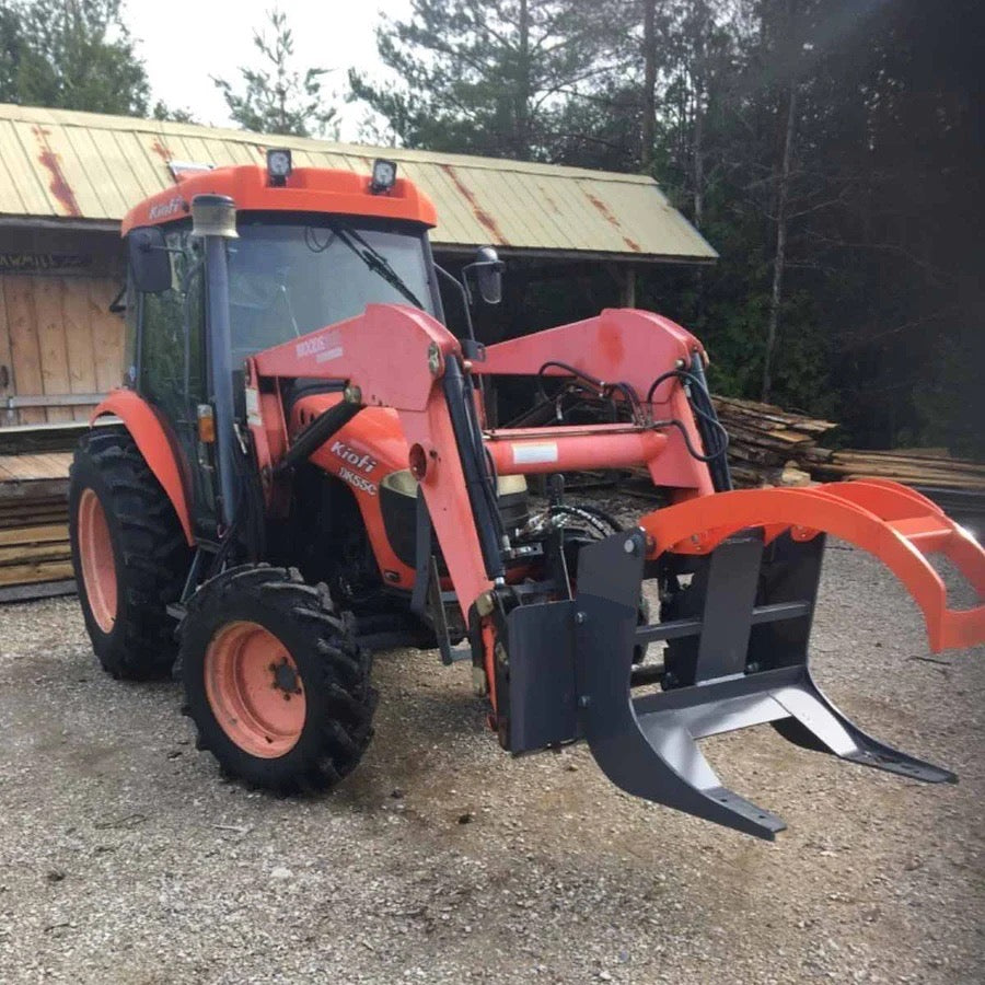 New Premium 30” Skid Steer Log Grapple Attachment, 42” Claw Opening, 3000-lb Grapple Capacity, Universal Mount