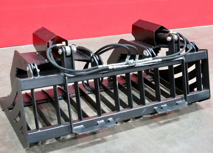 New 72" Dual-Cylinder Rock Grapple Bucket